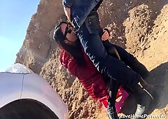 Classy Asian slut gets stuffed in the middle of nowhere