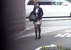 Japanese slut pissing