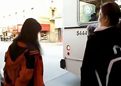 Bootycruise: chinatown 버스정류장 11: 중국인 중년여성 up-엉덩이 파티