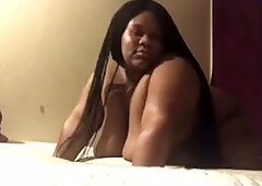 SEXY BBW REDBONE TAKES AND RIDES BBC DOGGYSTYLE DRAINING HIS BALLS WHEN HE CUMS INSIDE HER